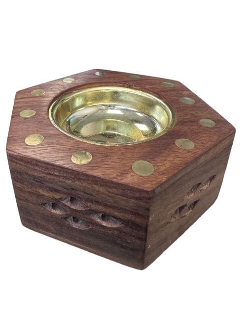 Porte charbon en bois 11cm chez Arabesk