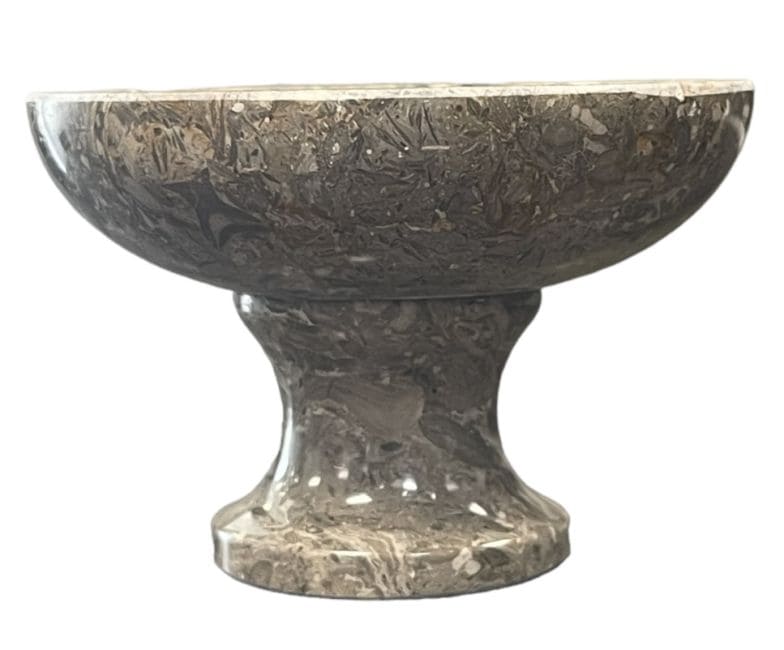 Porte charbon onyx en pierre naturelle (gris) chez Arabesk