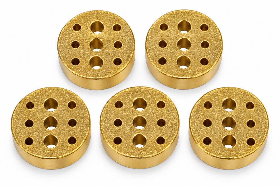 Porte-encens 9 trous doré – Lot de 5 chez Arabesk