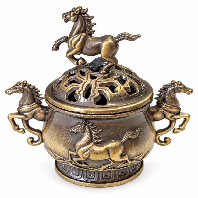 Brûle-encens chevaux 5,5 cm chez Arabesk