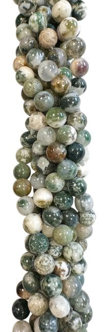 Perles Rondes sur Fil Agate Arbre A 10mm chez Arabesk