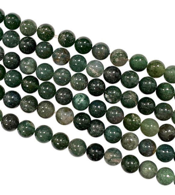 Perles Rondes sur Fil Agate Mousse A 4mm chez Arabesk|cz