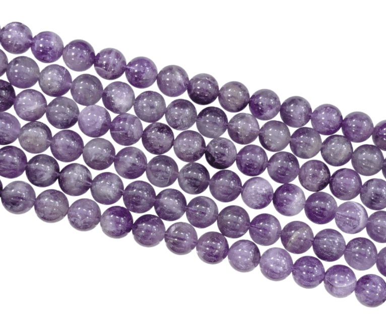 Fil de Perles Rondes Améthyste AB 10 mm chez Arabesk