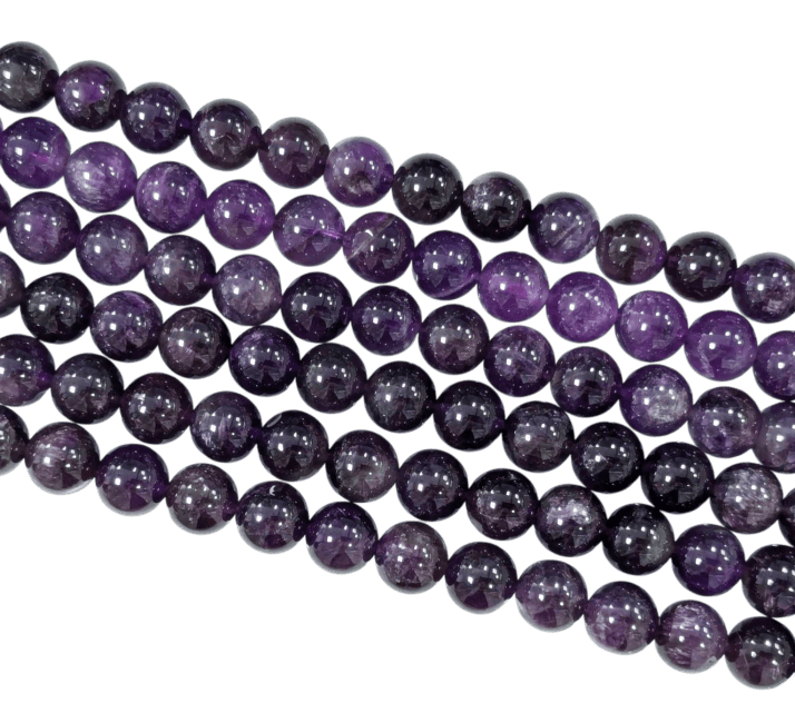 Fil de Perles Rondes Améthyste A 10 mm chez Arabesk