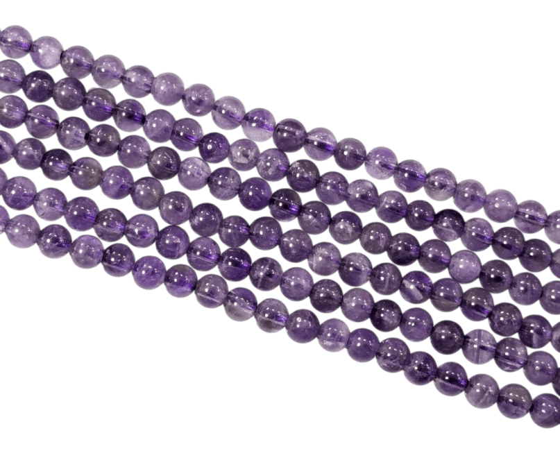 Perles Rondes sur Fil Améthyste A 4mm chez Arabesk