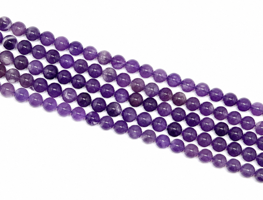 Fil de Perles Rondes Améthyste A 6 mm chez Arabesk