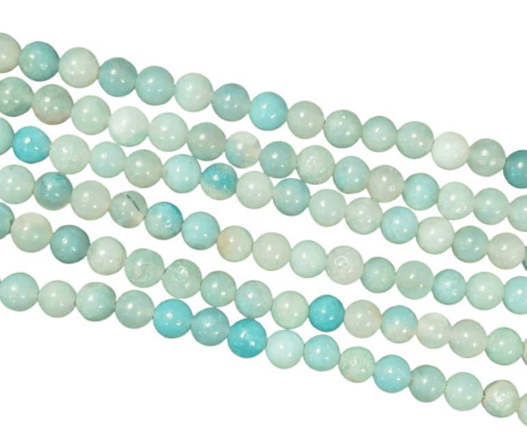 Perles Rondes sur Fil Amazonite Brésil A 4mm chez Arabesk