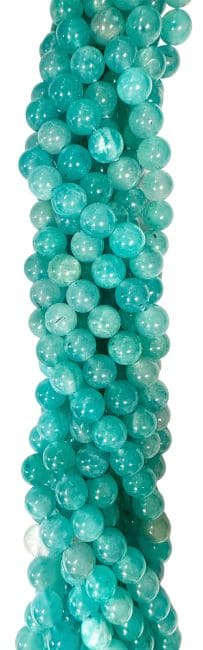 Perles Rondes sur Fil Amazonite Chine AA 8mm chez Arabesk
