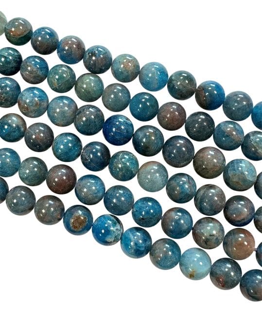 Apatite Bleue perles 8mm sur fil 40cm chez Arabesk