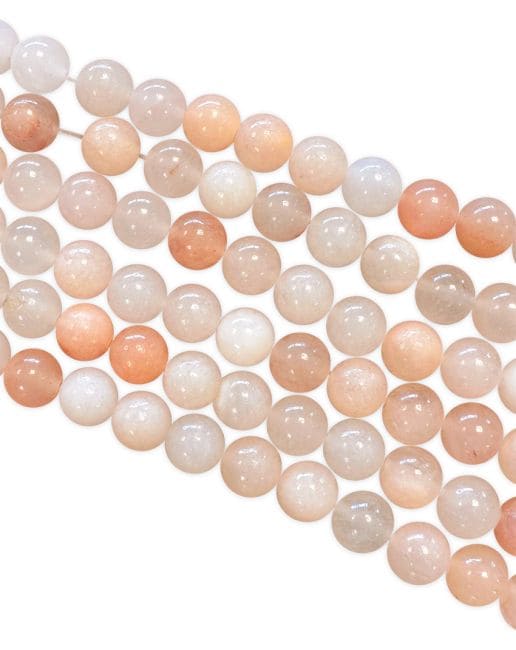 Perles Rondes sur Fil Aventurine Pêche A 8mm chez Arabesk