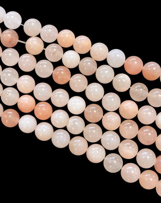 Perles Rondes sur Fil Aventurine Pêche A 8mm chez Arabesk|cz