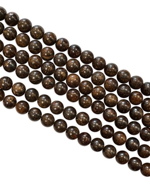 Bronzite A perles 8mm sur fil 40cm chez Arabesk|cz