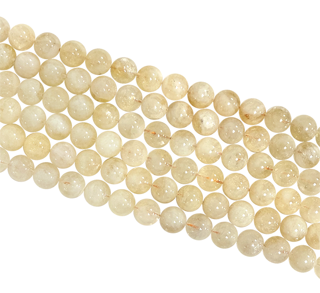 Perles Rondes sur Fil Citrine Naturelle AB 10mm chez Arabesk