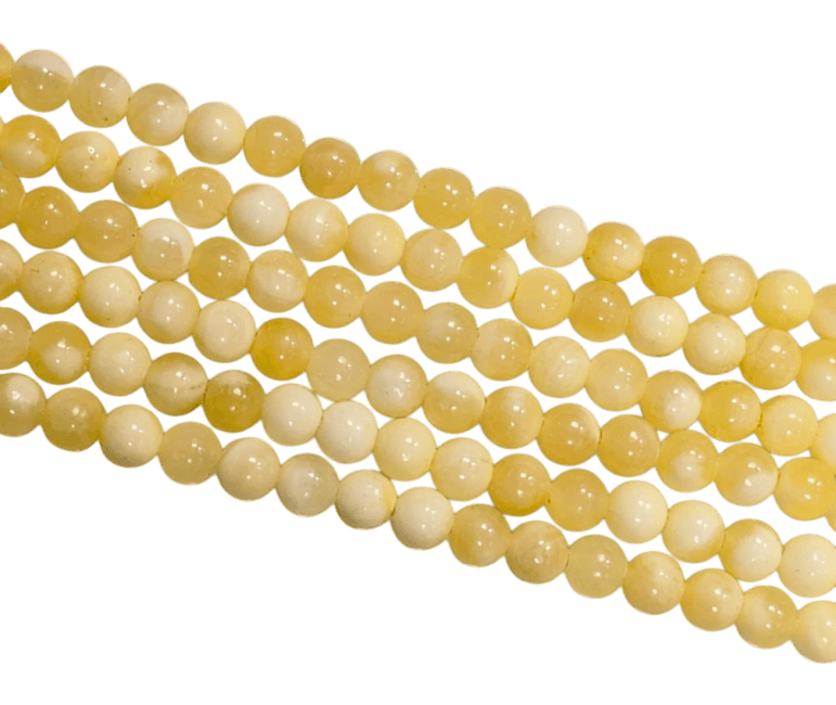 Calcite Orange perles 4mm sur fil 40cm chez Arabesk