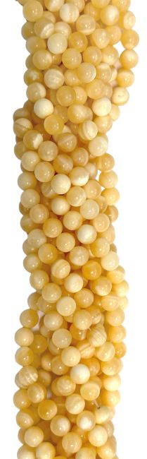 Calcite Orange perles 6mm sur fil 40cm chez Arabesk