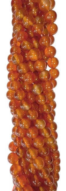 Perles Rondes sur Fil Cornaline A 10mm chez Arabesk