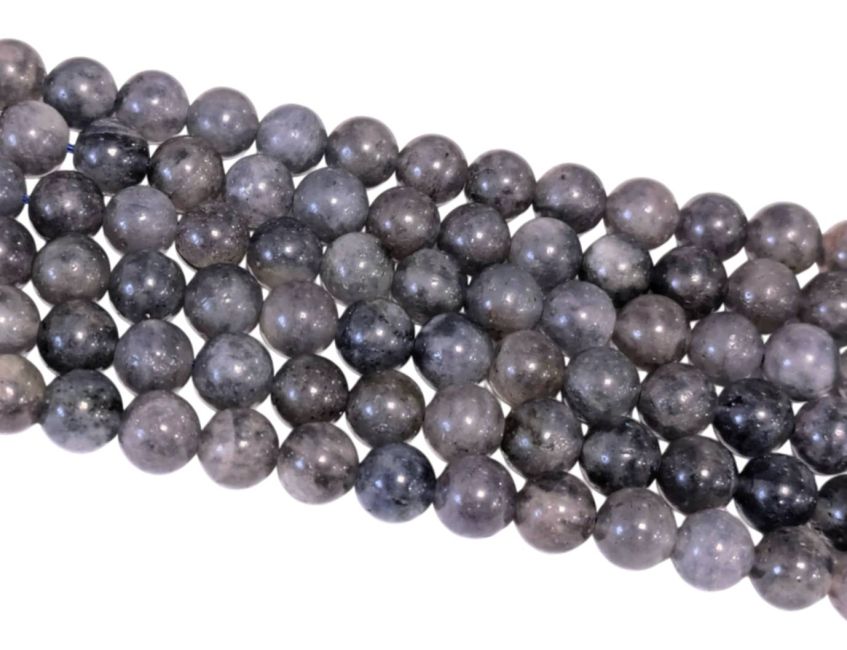 Fil de Perles Rondes Cordiérite Iolite A 8 mm chez Arabesk
