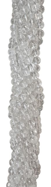 Perles Rondes sur Fil Cristal de Roche AB 10mm chez Arabesk