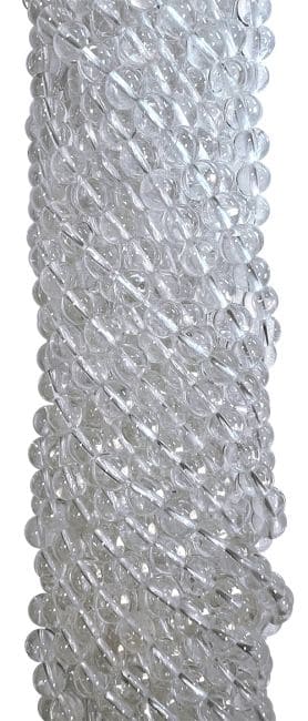 Cristal de roche perles A 4mm sur fil 40cm chez Arabesk|cz