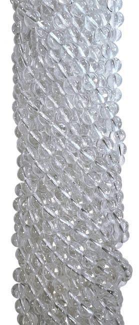 Fil de Perles Rondes Cristal de Roche A 6 mm chez Arabesk|cz