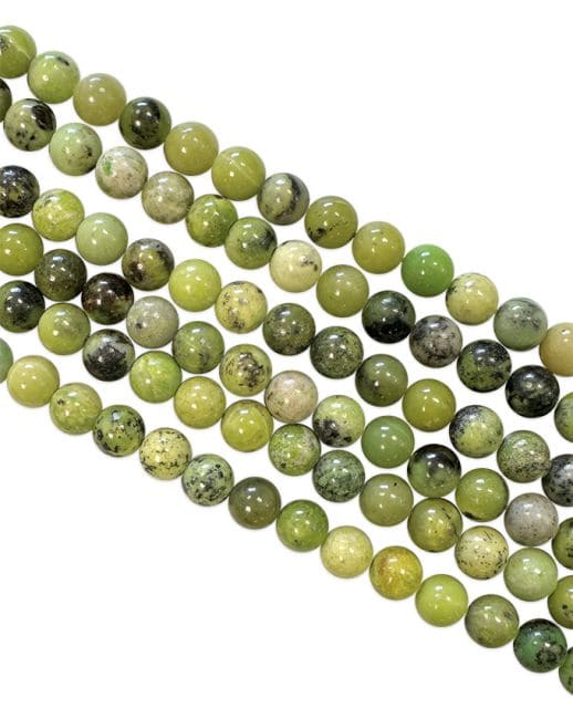 Chrysoprase Citron A perles 6mm sur fil 40cm chez Arabesk|cz