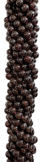 Perles Rondes sur Fil Grenat Rouge A 10mm chez Arabesk