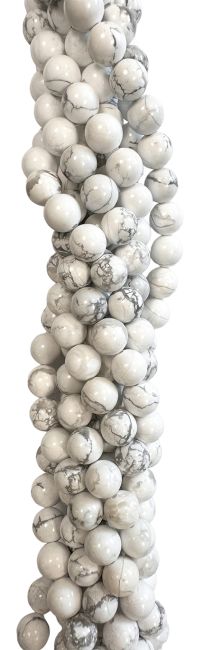 Fil de Perles Rondes Howlite A 4 mm chez Arabesk