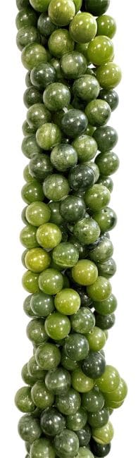 Perles Rondes sur Fil Jade Néphrite A 6mm chez Arabesk