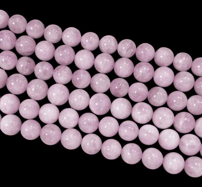 Perles Rondes sur Fil Kunzite A+ 10mm chez Arabesk
