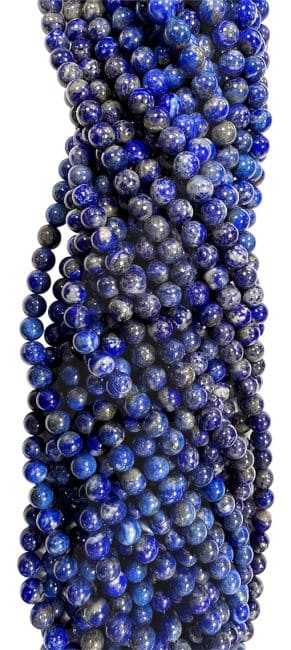 Perles Rondes sur Fil Lapis Lazuli A 10-11mm chez Arabesk