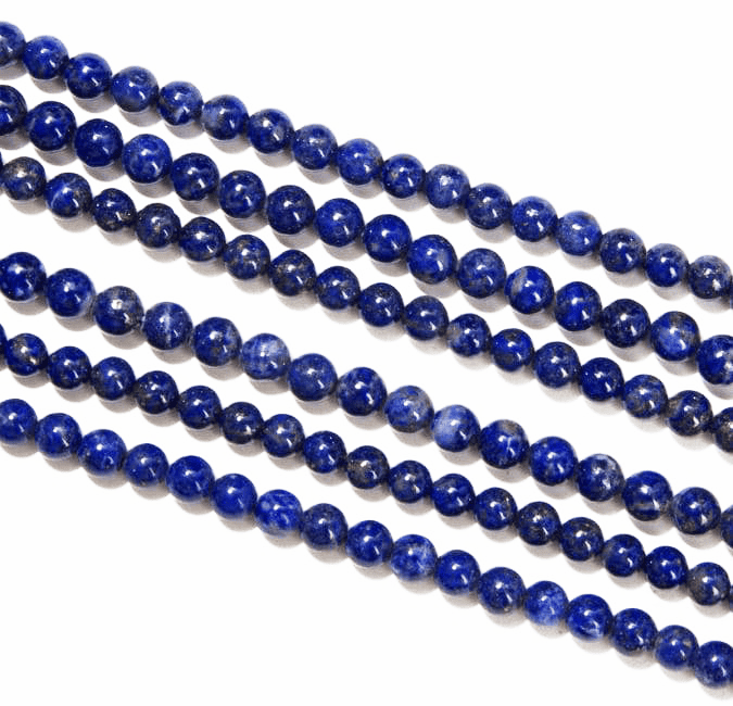 Fil de Perles Rondes Lapis Lazuli A 4 mm chez Arabesk