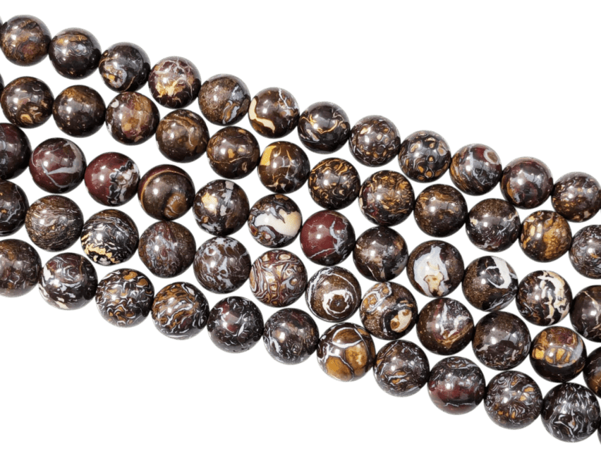 Opale Boulder AA perles 8-9mm sur fil 40cm chez Arabesk