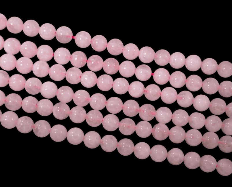 Perles Rondes sur Fil Quartz Rose AB 4mm chez Arabesk
