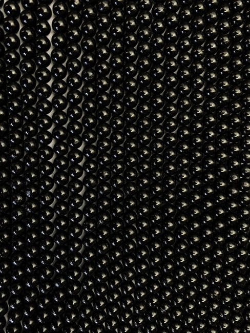 Perles Rondes sur Fil Tourmaline Noire A 4-5mm chez Arabesk