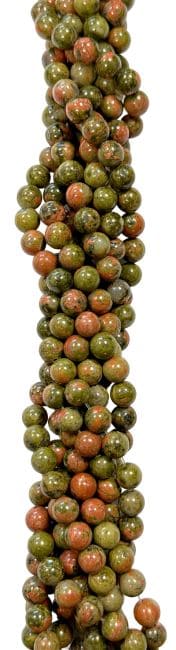 Perles Rondes sur Fil Unakite A 4mm chez Arabesk