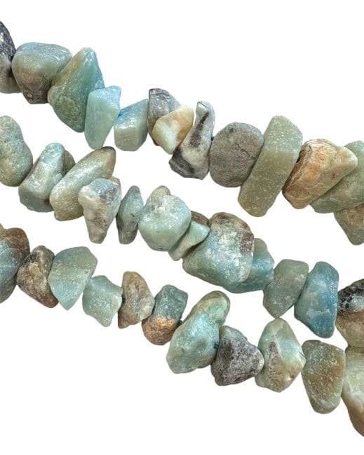 Amazonite A Pierres Brutes 13-20mm sur fil 40cm chez Arabesk