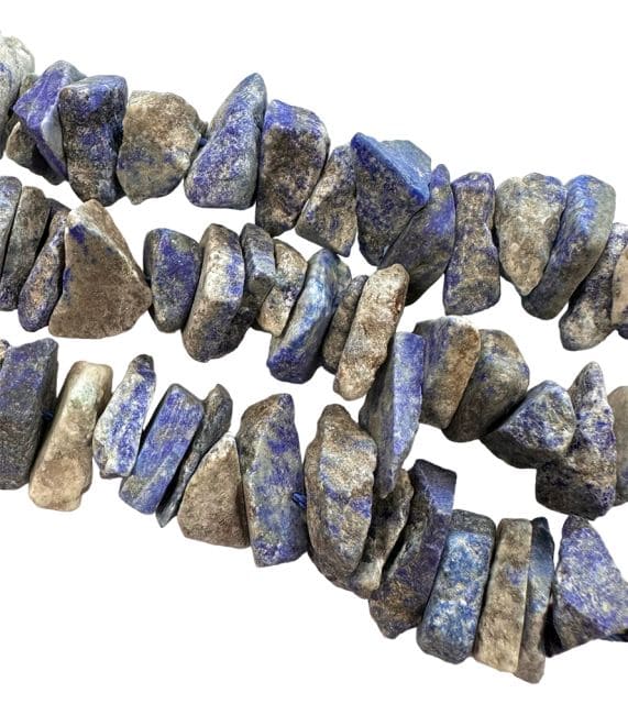 Lapis Lazuli Pierres Brutes 13-20mm sur fil 40cm chez Arabesk
