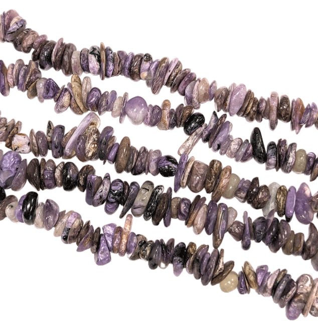 Charoite AA chips 5-8mm sur fil 40cm chez Arabesk