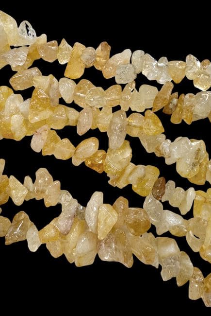 Chips sur Fil Citrine Naturelle A 5-8mm 80cm chez Arabesk|cz