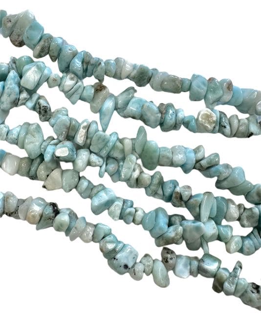 Larimar A chips 5-8mm sur fil 80cm chez Arabesk