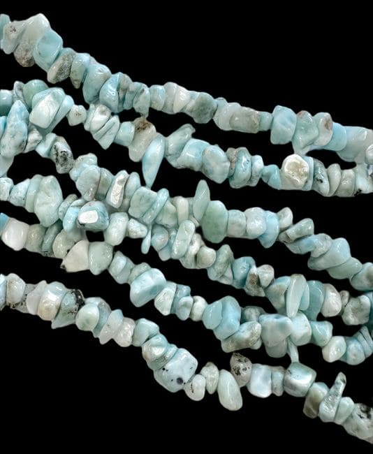 Larimar A chips 5-8mm sur fil 80cm chez Arabesk|cz