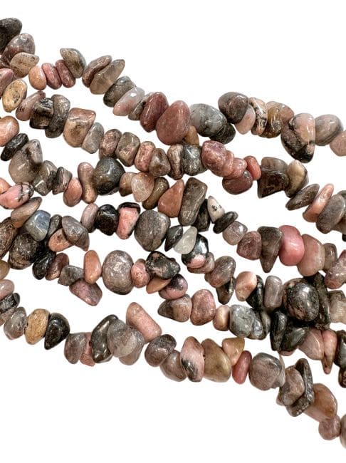 Chips sur Fil Rhodonite A 5-8mm 75-80cm chez Arabesk