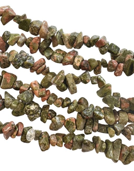 Chips sur Fil Unakite 5-8mm 80cm chez Arabesk