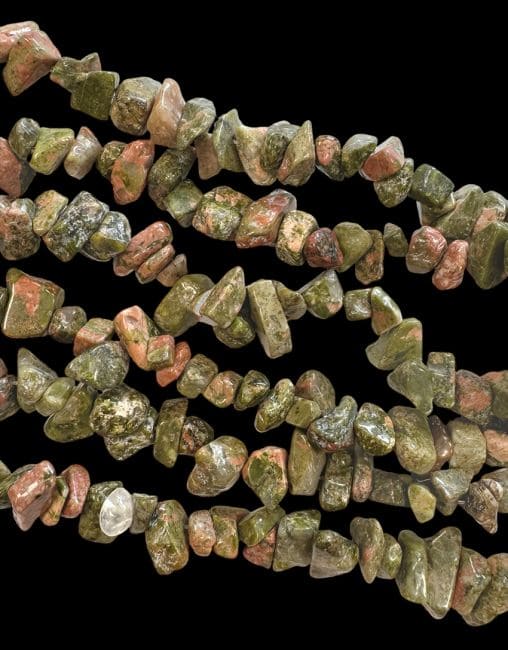 Chips sur Fil Unakite 5-8mm 80cm chez Arabesk|cz