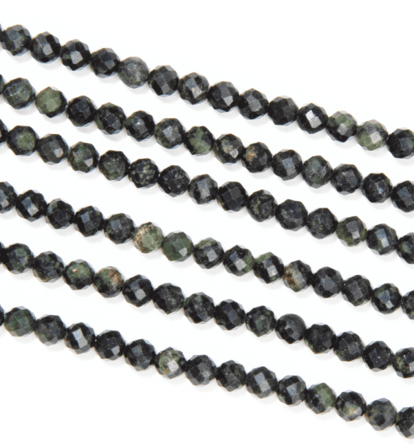Fil de Perles Rondes Facettées Jaspe Kambaba A 3 mm chez Arabesk