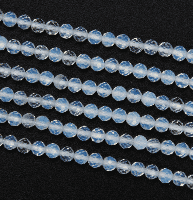 Opalite Facettée A perles 3mm sur fil 40cm chez Arabesk