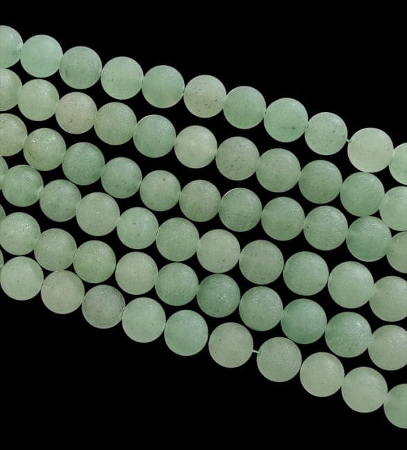 Aventurine Verte A perles mates 8mm sur fil 40cm chez Arabesk|cz
