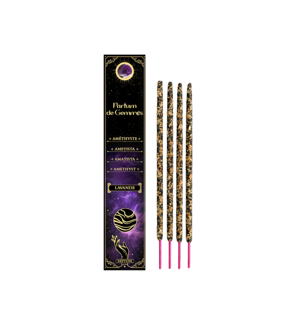 Encens Smudge Stick Parfum de Gemmes Lavande & Améthyste 20g chez Arabesk|cz