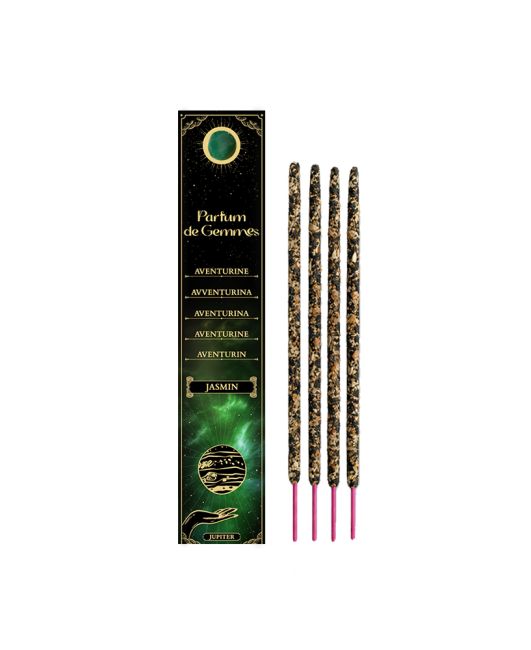 Encens Smudge Stick Parfum de Gemmes Jasmin & Aventurine 20g chez Arabesk|cz