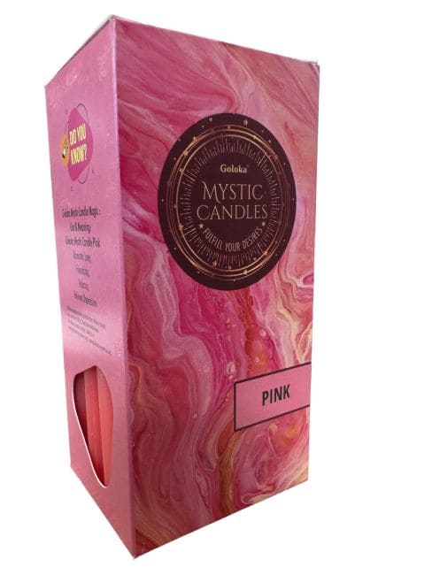 Bougies Goloka Teintées Masse Rose 13cm chez Arabesk|cz